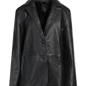 MUUBAA 100% Genuine Leather Oversized Blazer | Size Womens 8